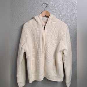 Ashley Sunrise Collection Waffle Knit Sweater/Jacket      Size L